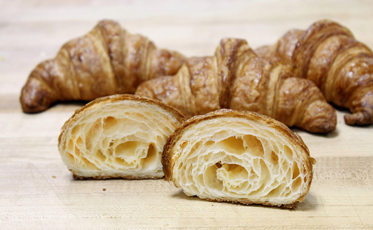 Beautiful layered croissants