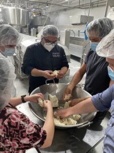 Executive Chef Francisco Ramirez and Executive Chef Marcos Rios make fresh mozzarella