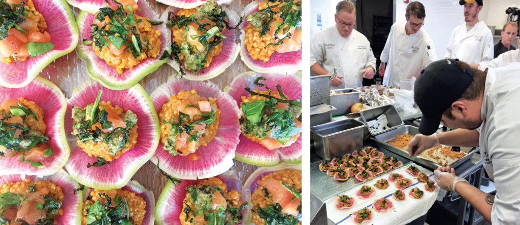 An early plant-forward training at MIT resulted in vibrant watermelon radish tacos
